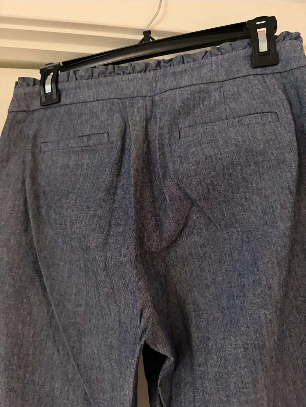 J. Crew Chambray Ankle-Length Cropped Jeans